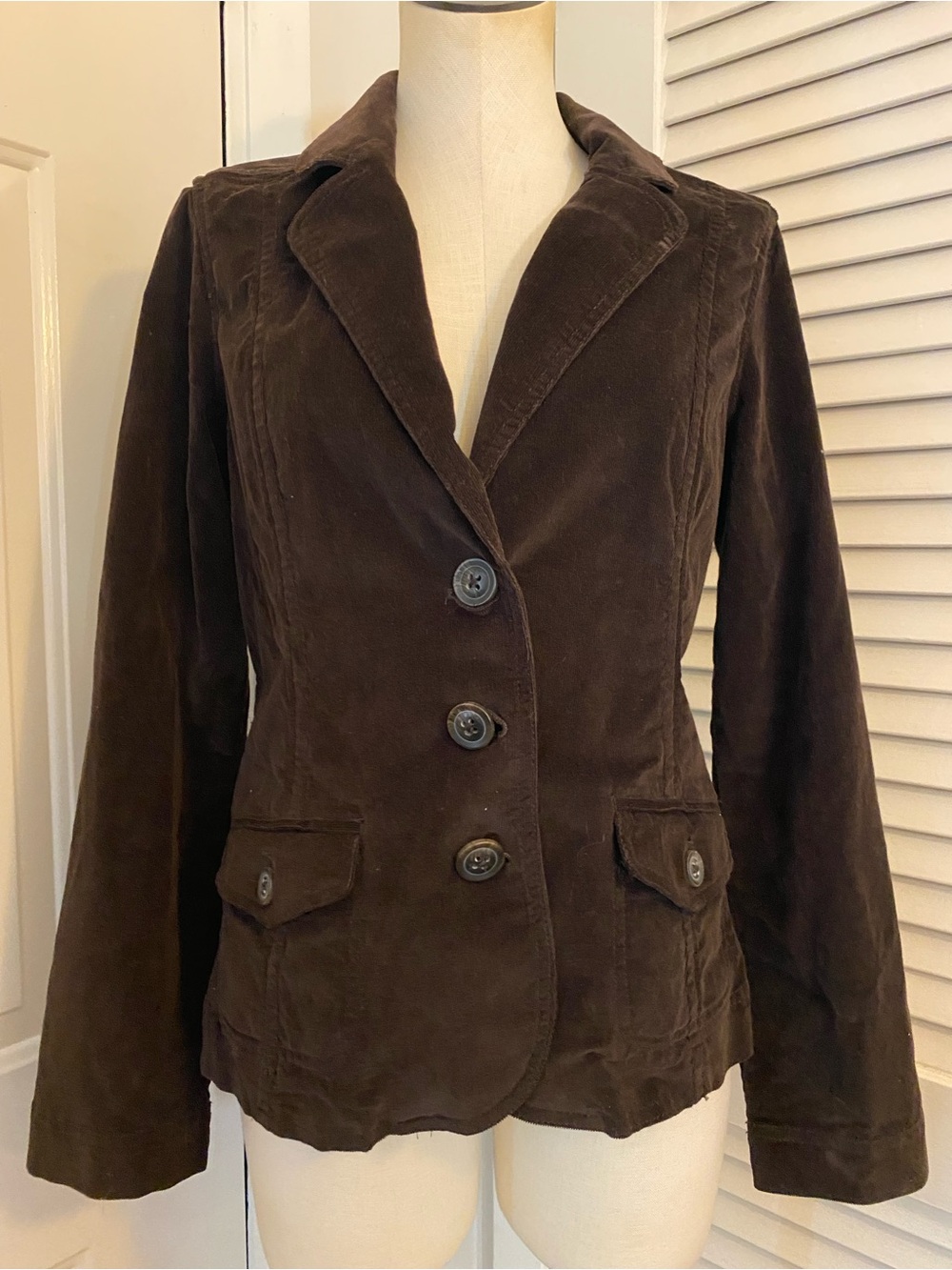 Sonoma Brown Corduroy Blazer Jacket- Size Medium